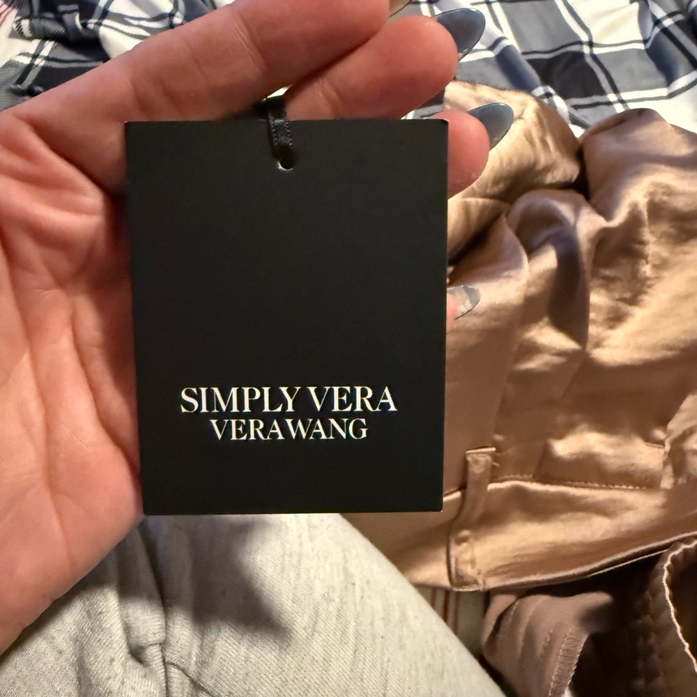 Simply Vera Vera Wang Wide Leg Pants - Champagne